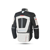 BELA CROSSROAD EXTREME WP Moto Têxtil Casacos Gelo Cinza Preto - Imagem dupla de Casacos